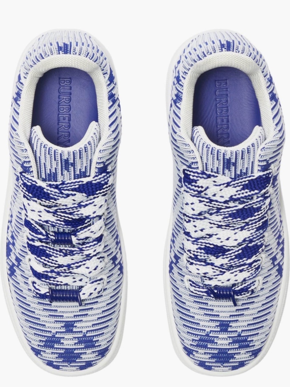 Burberry Blue & White Sneakers